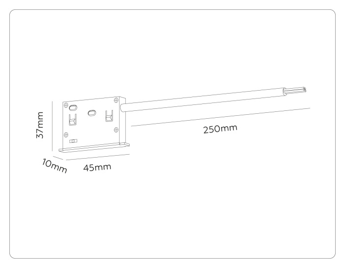 Ввод питания для шинопровода Magnetic standard 48V 10mm Ambrella GL2025_AMB