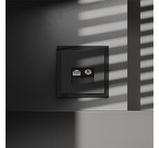 Розетка телевизионная встраиваемая VOLTUM S70 TV+RJ45 VLS060708