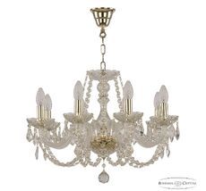 Хрустальная люстра Bohemia Ivele Crystal 101/8/195 G Leafs_BI