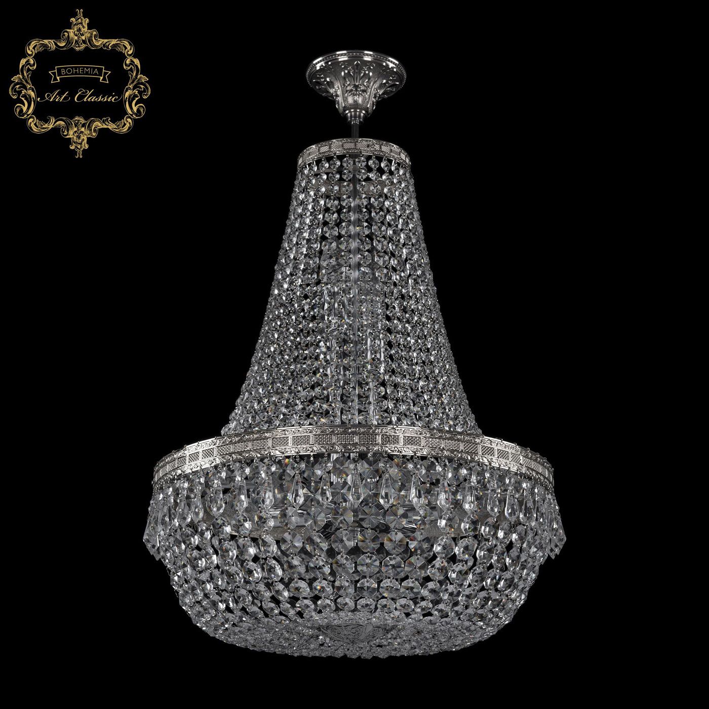 Хрустальная люстра Bohemia Art Classic 21.011.H2.45SP.Ni_BI