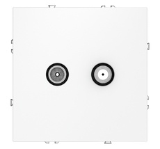 Розетка телевизионнная встраиваемая VOLTUM S70 оконечная TV+SAT VLS060402