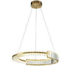 Люстра led с бронзовой арматурой хрусталь светодиодная Indigo V000041L