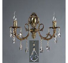 Бра Ambiente ALICANTE 8888/2 PB Leaf crystal_BZ