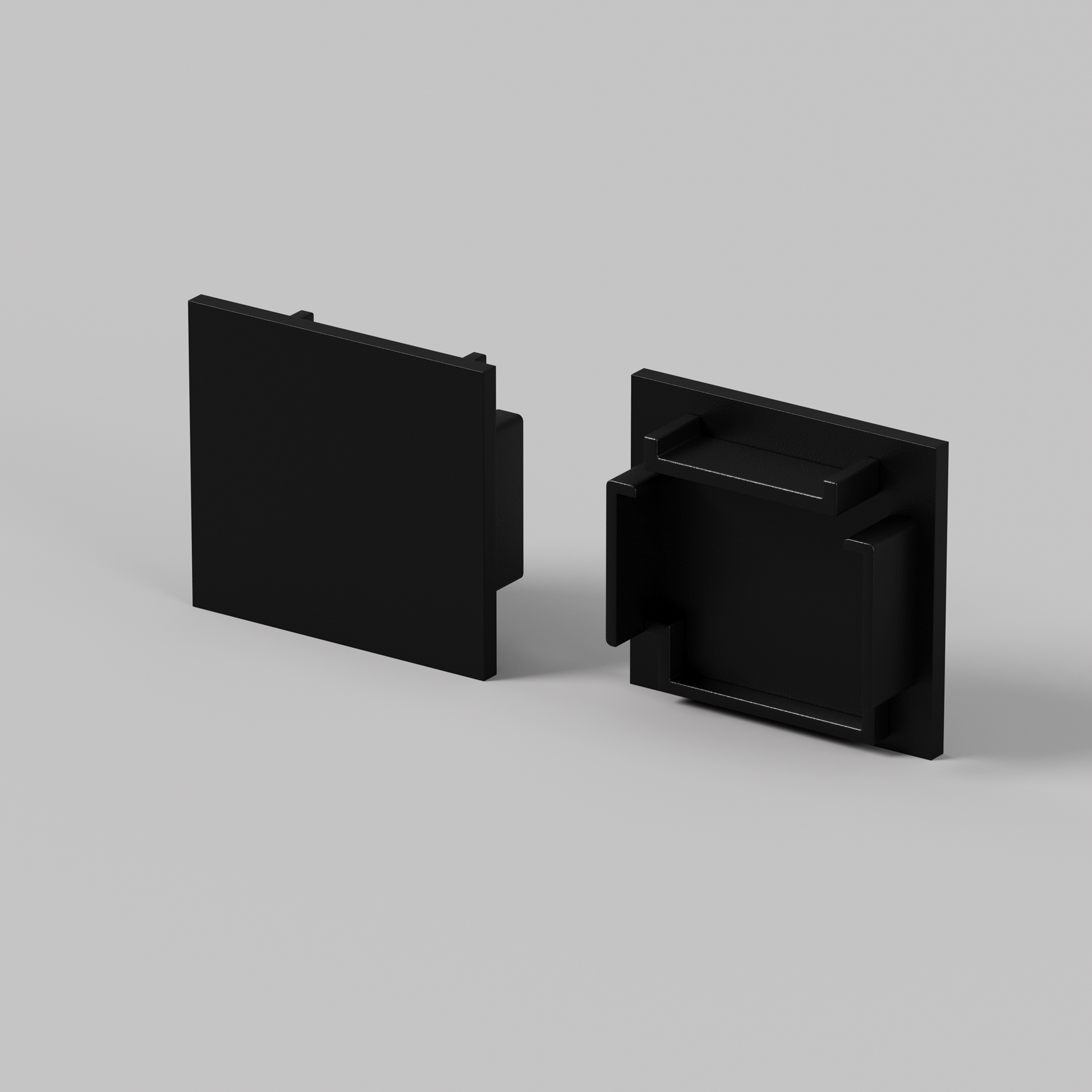 Комплект заглушек (для профиля 25?22) 2 шт., ALM-2522-B-EC 642066 Maytoni 642066_MY