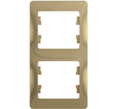 Рамка на 2 поста (титан) Systeme Electric GSL000406