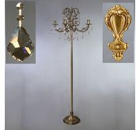 Торшер Ambiente ALICANTE 8888F/4 AB Honey Leaf_BZ