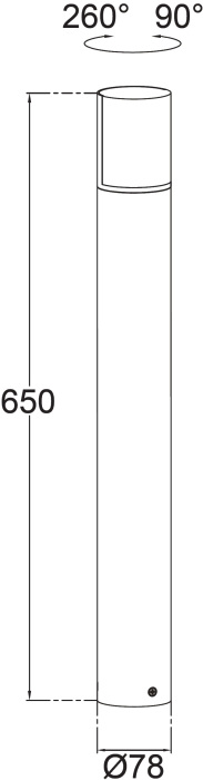 Наземный фонарь IP54 Oasis Light W1981-650 Gr_OL