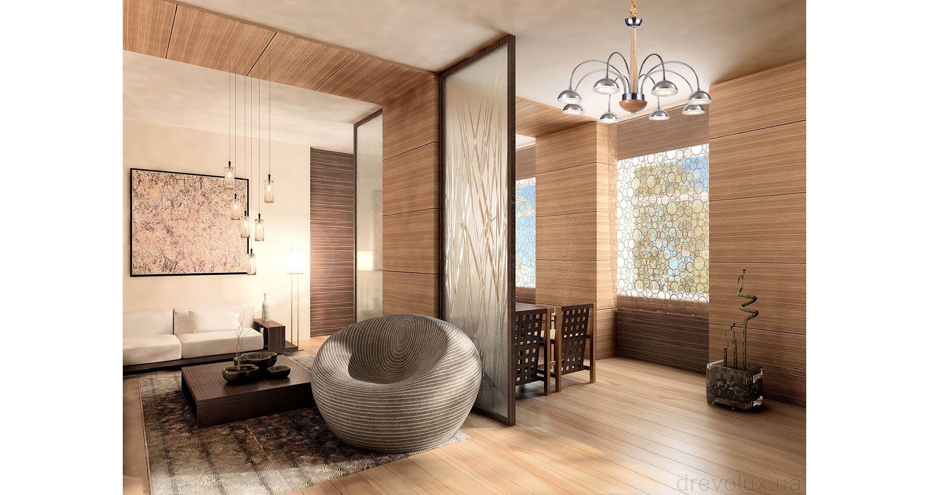 Подвесная люстра Lucia Tucci NATURA Natura 065.8 Led