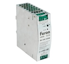 Трансформатор электронный для светодиодной ленты и оборудования на DIN-рейку 150W 24V Feron 52136_FR