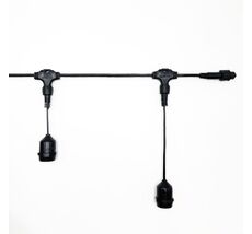 Белт-Лайт UNIBELT 10м, Провод Черный Каучук, Шаг 25 см, 40 Подвесных Патронов, IP65 LTC UBL10m/40L-1 UBL10m/40L-1