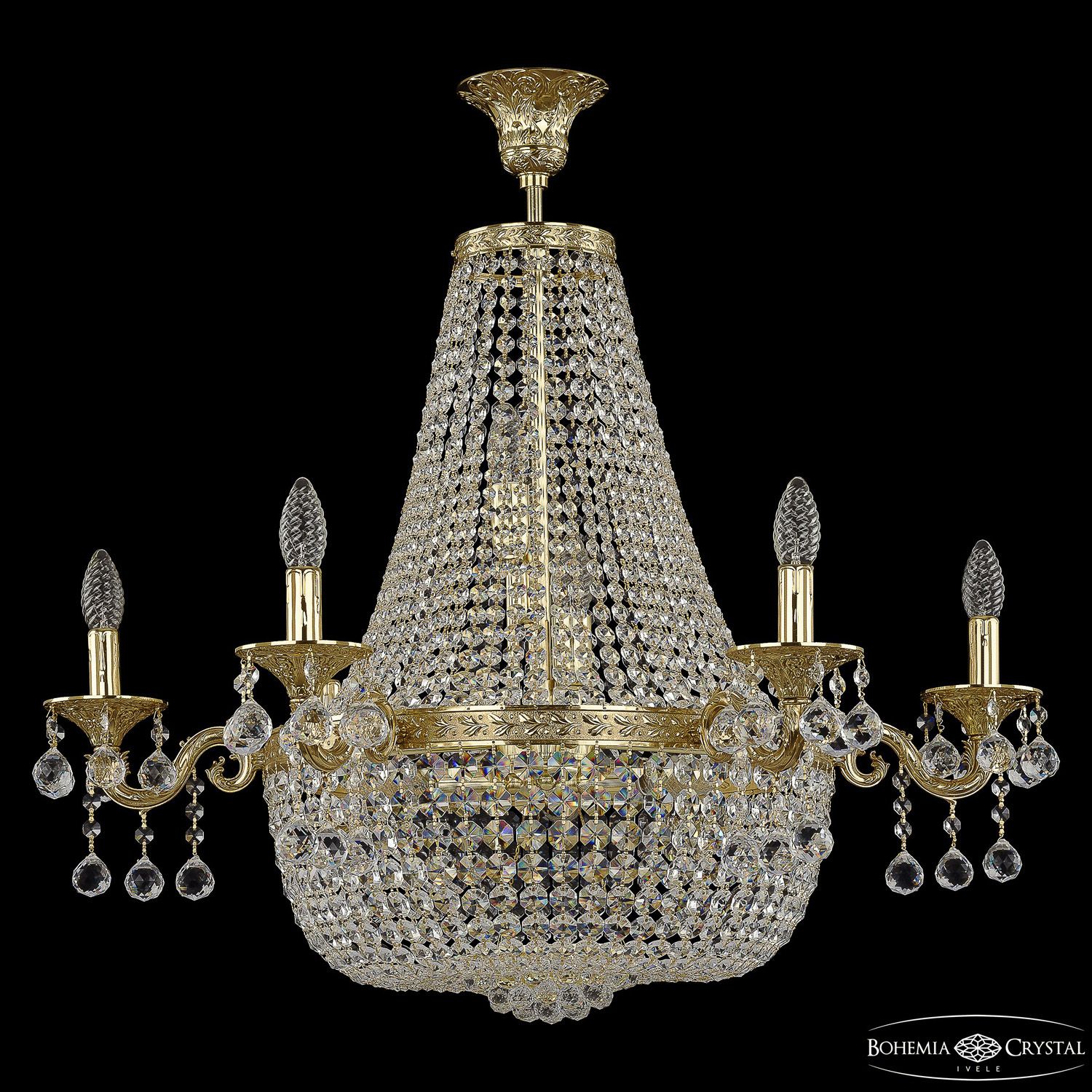 

Хрустальная люстра Bohemia Ivele Crystal 2128H201/6/70IV G, 2128H201/6/70IV G