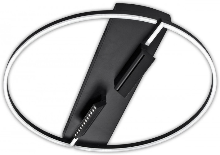 Потолочная люстра светодиодная 106W с поворотными спотами, пульт ДУ Imex PLC-7072-800-MBK_IM