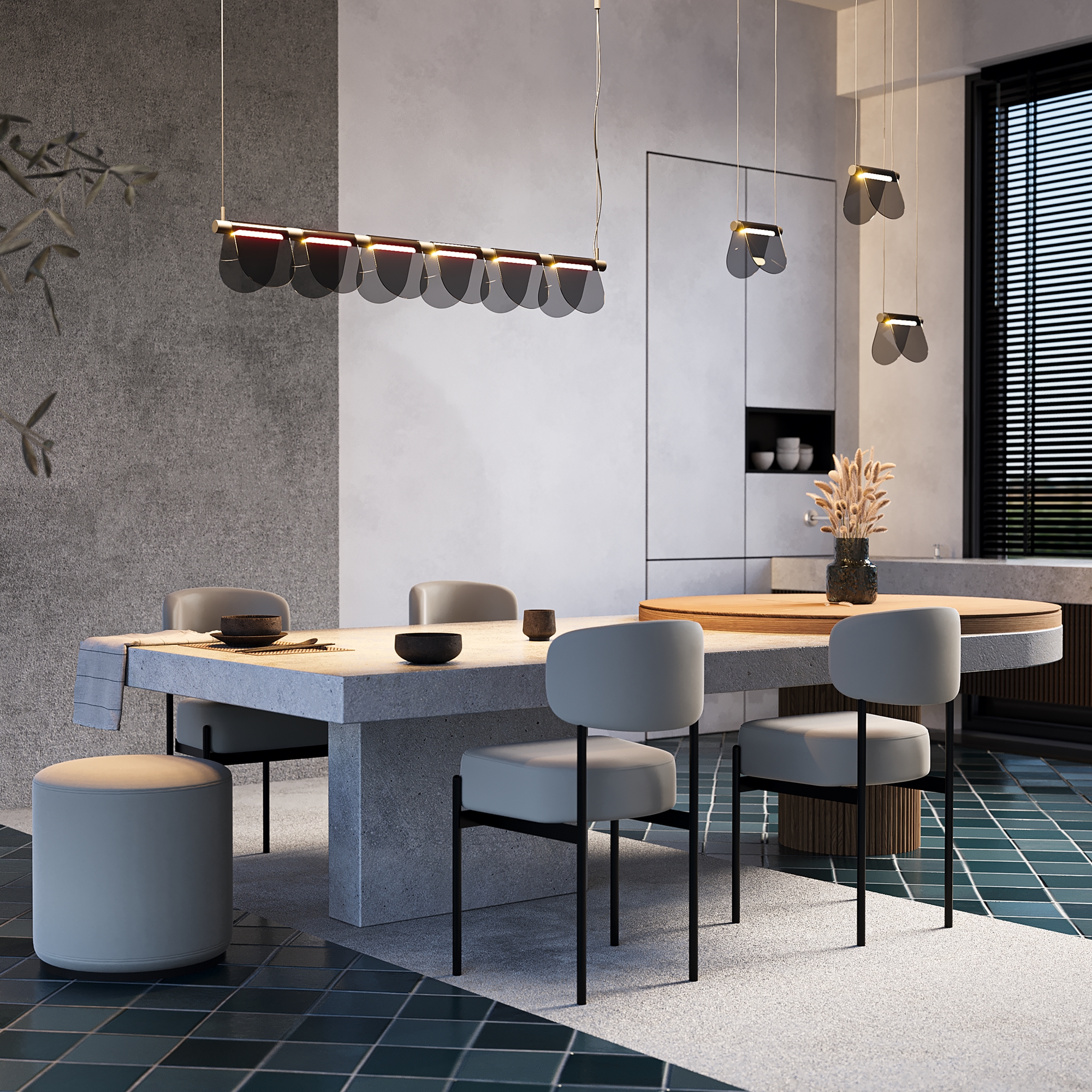 Подвесной светильник Maytoni Fluffy MOD319PL-L30B3K_MY