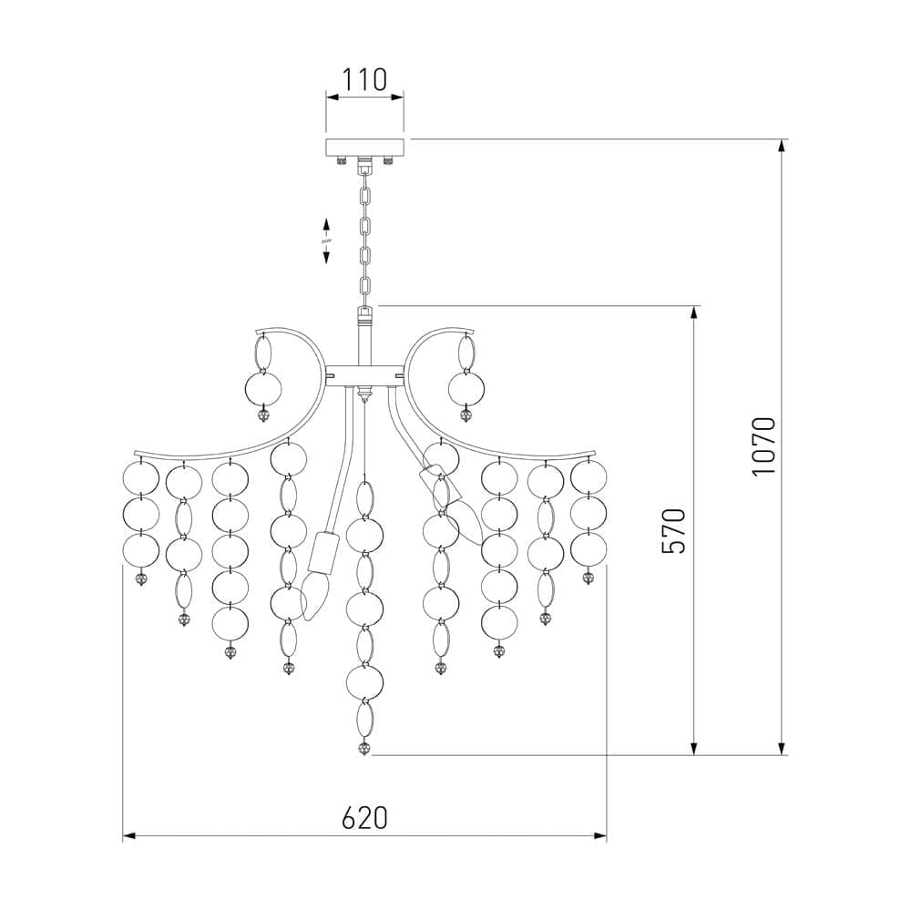 Подвесная люстра Bogates с управлением по Wi-Fi Bolla a053993_EU