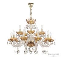 Хрустальная люстра Bohemia Ivele Crystal 5417/10+5/240 G Shampan/M-1H_BI