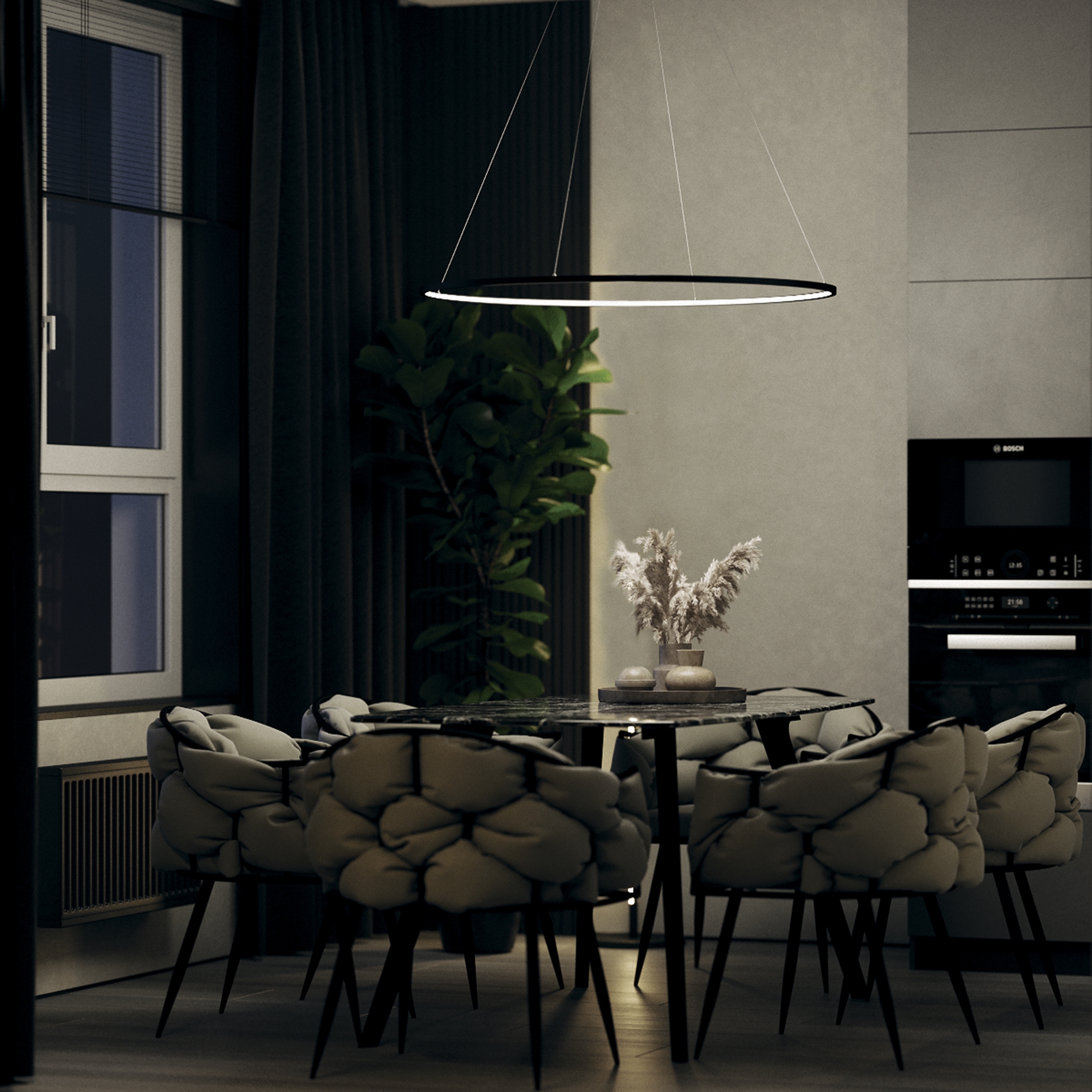 Подвесной светильник Maytoni Modern Glint MOD072PL-L36B3K_MY