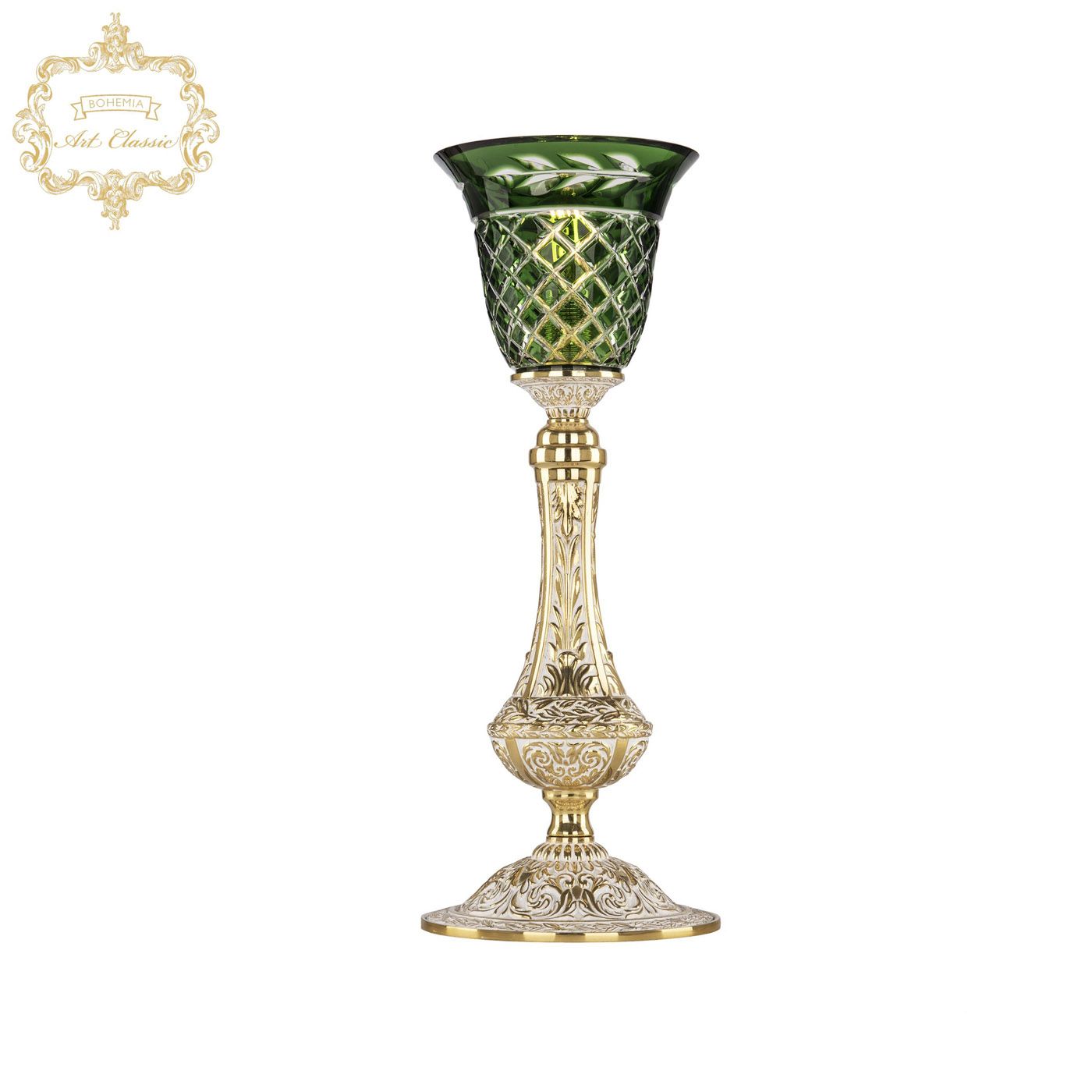 Настольная лампа Bohemia Art Classic 32.1100L.15.GW.P2.Clear-Green.H-1J_BI