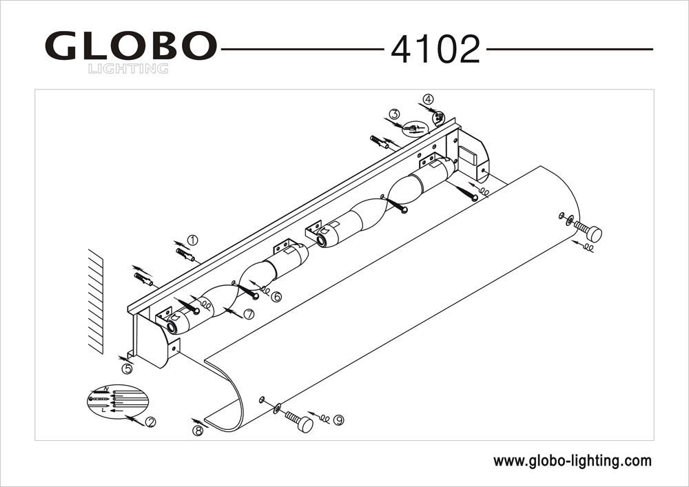 Настенно-потолочный светильник Globo Line 4102_GL