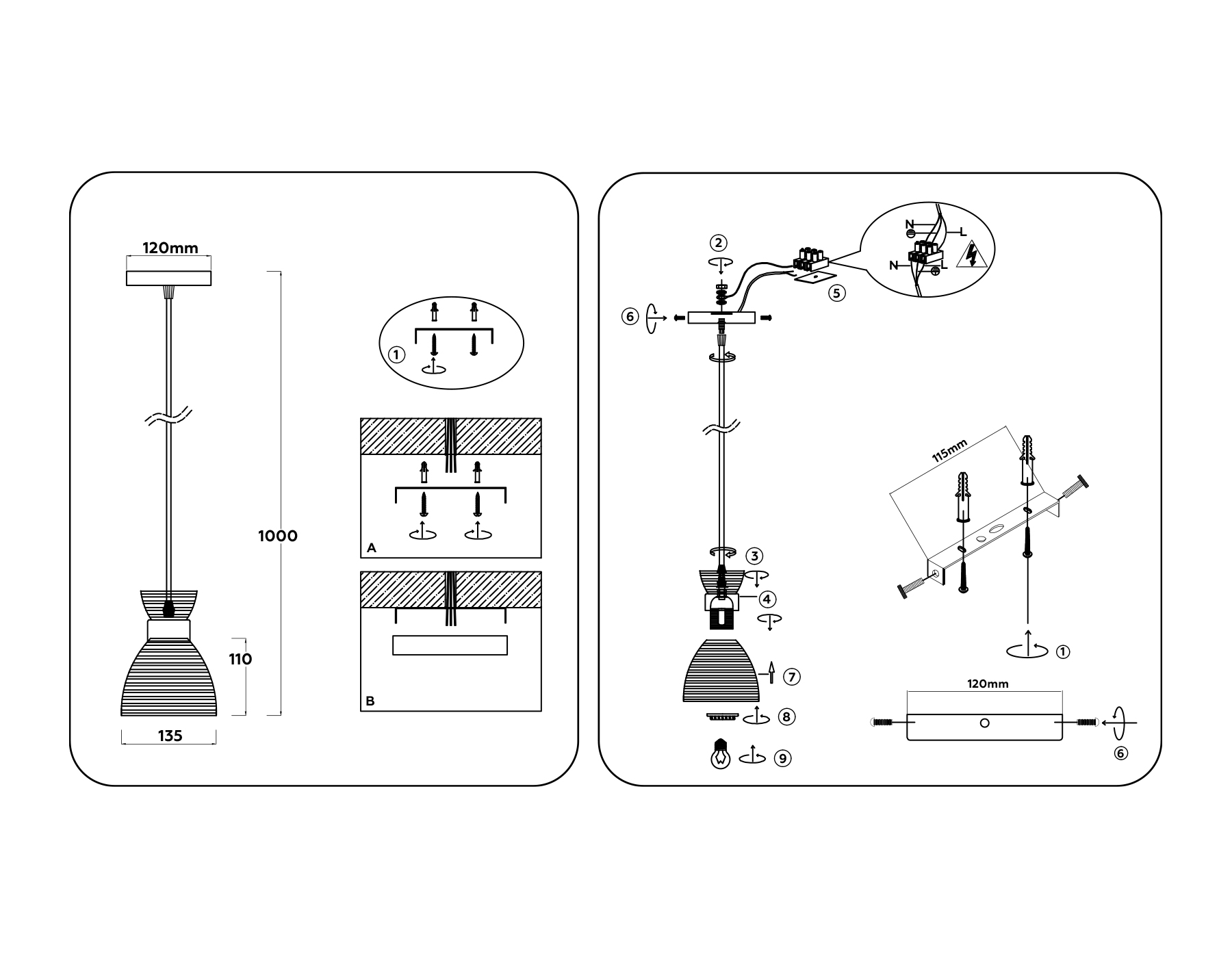 Подвесной светильник Ambrella Light TR TRADITIONAL TR3403_AMB