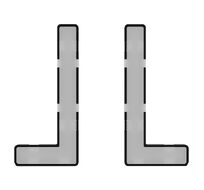 Модули подсветки клавиш выключателя/переключателя двухклавишного S70 VLS080401
