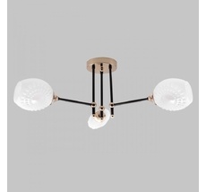 Потолочная люстра на штанге Imex MD.4144-3-S-BK+FGD_IM