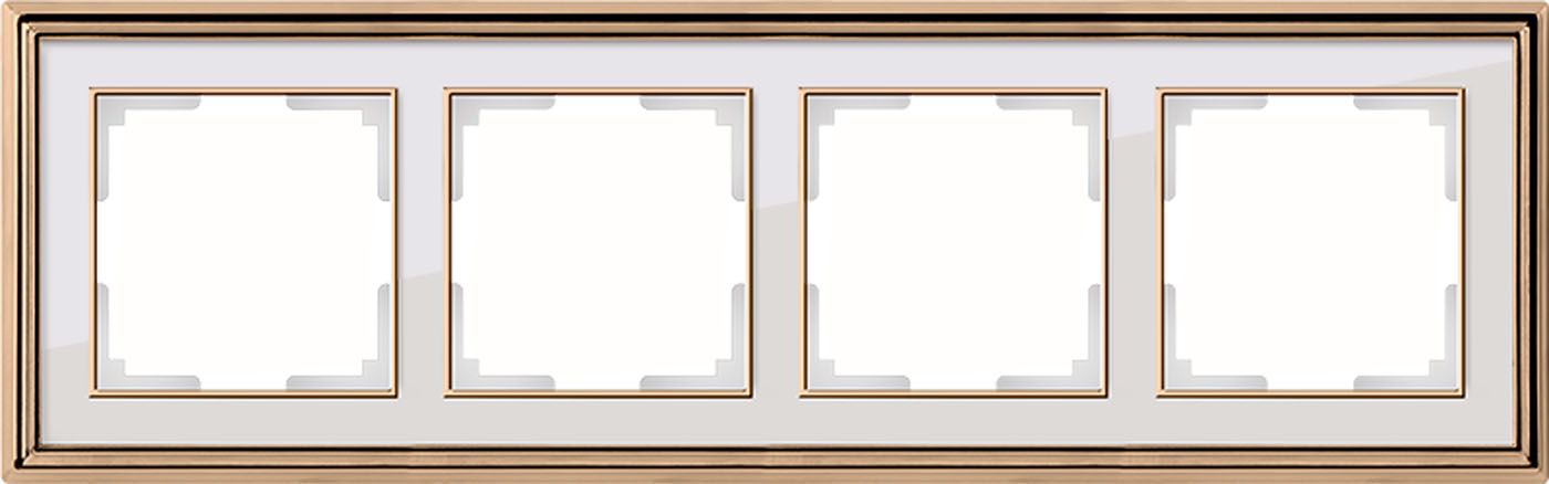 

Рамка на 4 поста Palacio WL17-Frame-04 a051205, Золотой, a051205