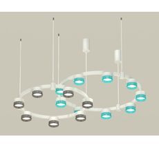 Подвесная люстра Ambrella light Techno Ring с композитным хрусталем Traditional DIY XR92081300_AMB