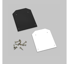 Торцевая заглушка комплект для&nbsp;профиля&nbsp;IL.0050.3400&nbsp;(S25) Imex IL.0050.3405-BK_WH_IM