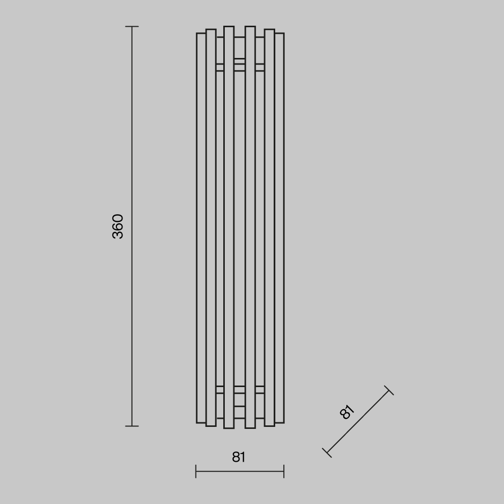 Настенный светильник Maytoni (бра) Sonata MOD410WL-L12BS3K_MY