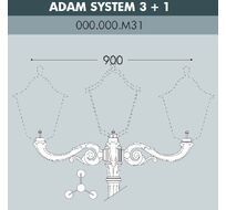 Консоль для паркового фонаря ADAM 000.000.M31.A0