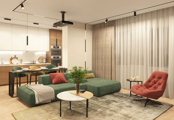 Трековый светильник однофазный Denkirs Smart DK8008-BK