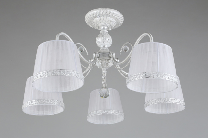 Потолочная люстра хрустальная на штанге Omnilux OML-54117-05