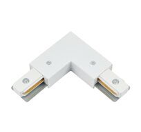 Коннектор угловой с вводом питания для накладного шинопровода MyFar MT0101-CLP-W