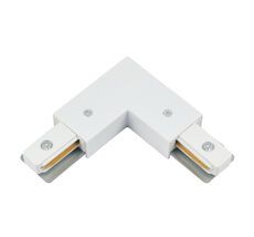 Коннектор угловой с вводом питания для накладного шинопровода MyFar MT0101-CLP-W