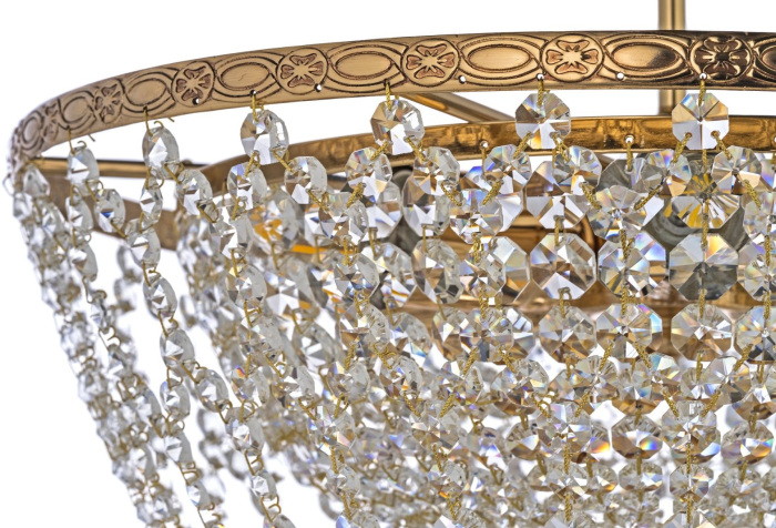 Потолочная люстра на штанге хрустальная Arti Lampadari Nonna E 1.3.40.702 G