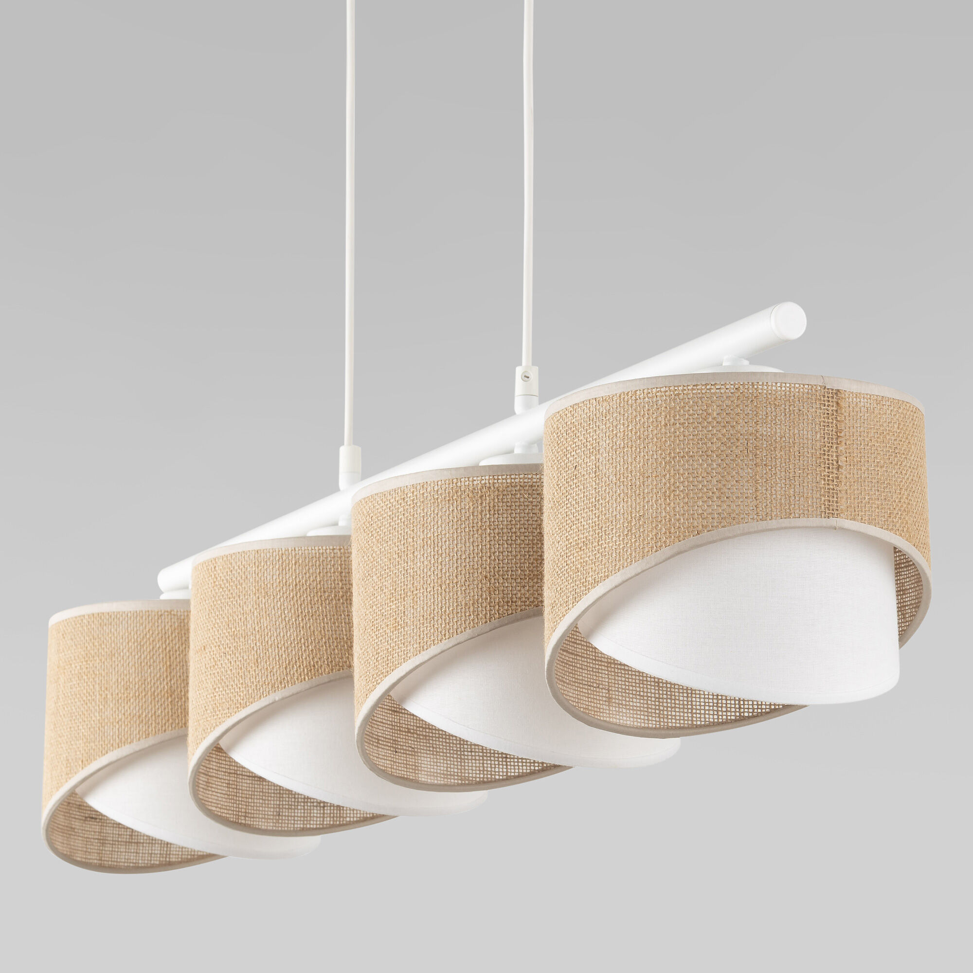 Подвесная люстра с тканевыми абажурами TK Lighting Marlon a066428_EU