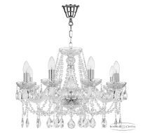 Хрустальная люстра Bohemia Ivele Crystal 107/8/200 Ni_BI