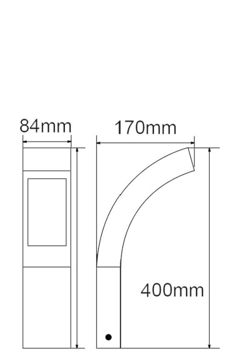 Наземный светодиодный светильник IP44 Oasis Light W2144-400 S_OL