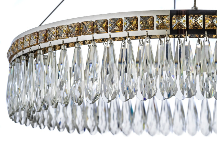 Подвесной светильник светодиодный хрусталь Dio D'Arte Acciano L 1.5.50.100 N
