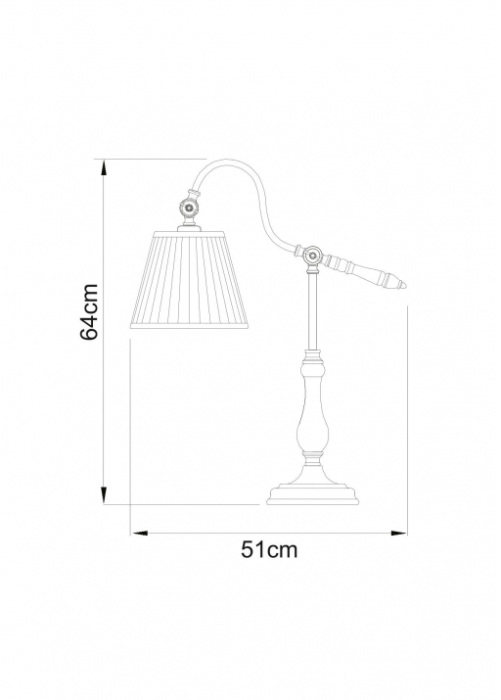 Настольная лампа ArteLamp Seville A1509LT-1PB