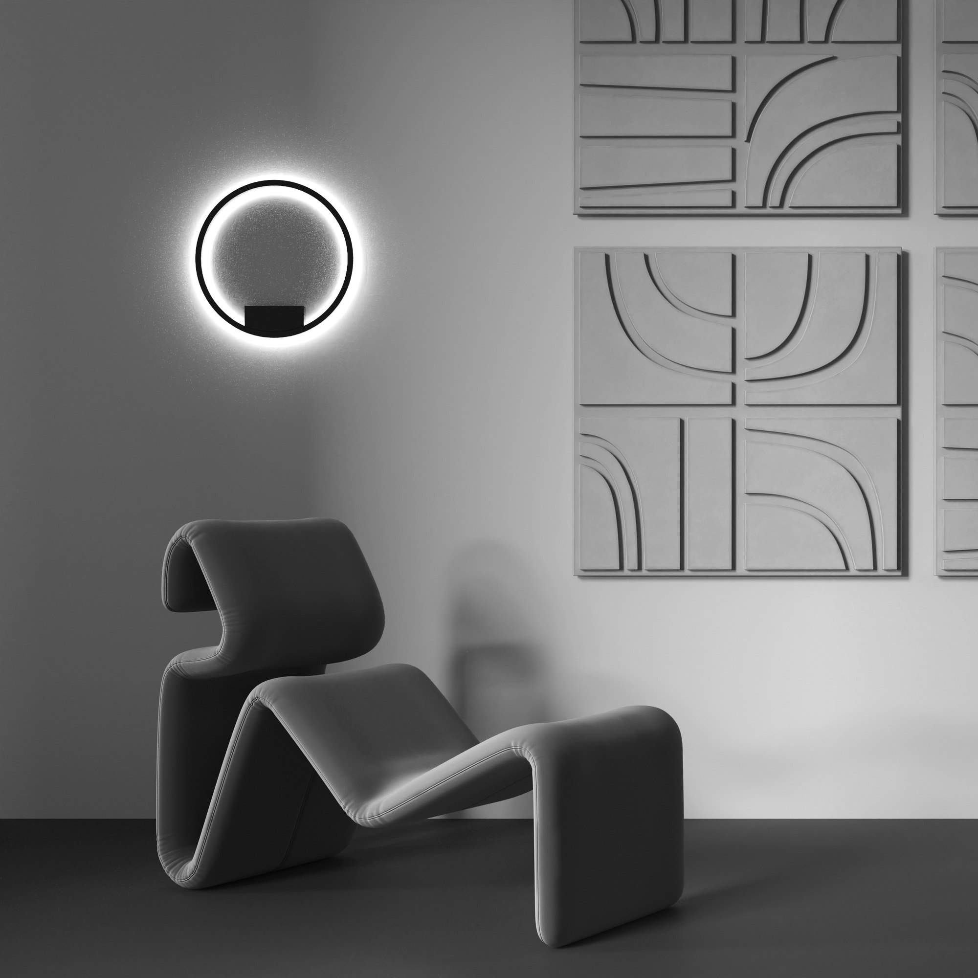 Настенный светильник Maytoni Rim MOD058WL-L25BK_MY