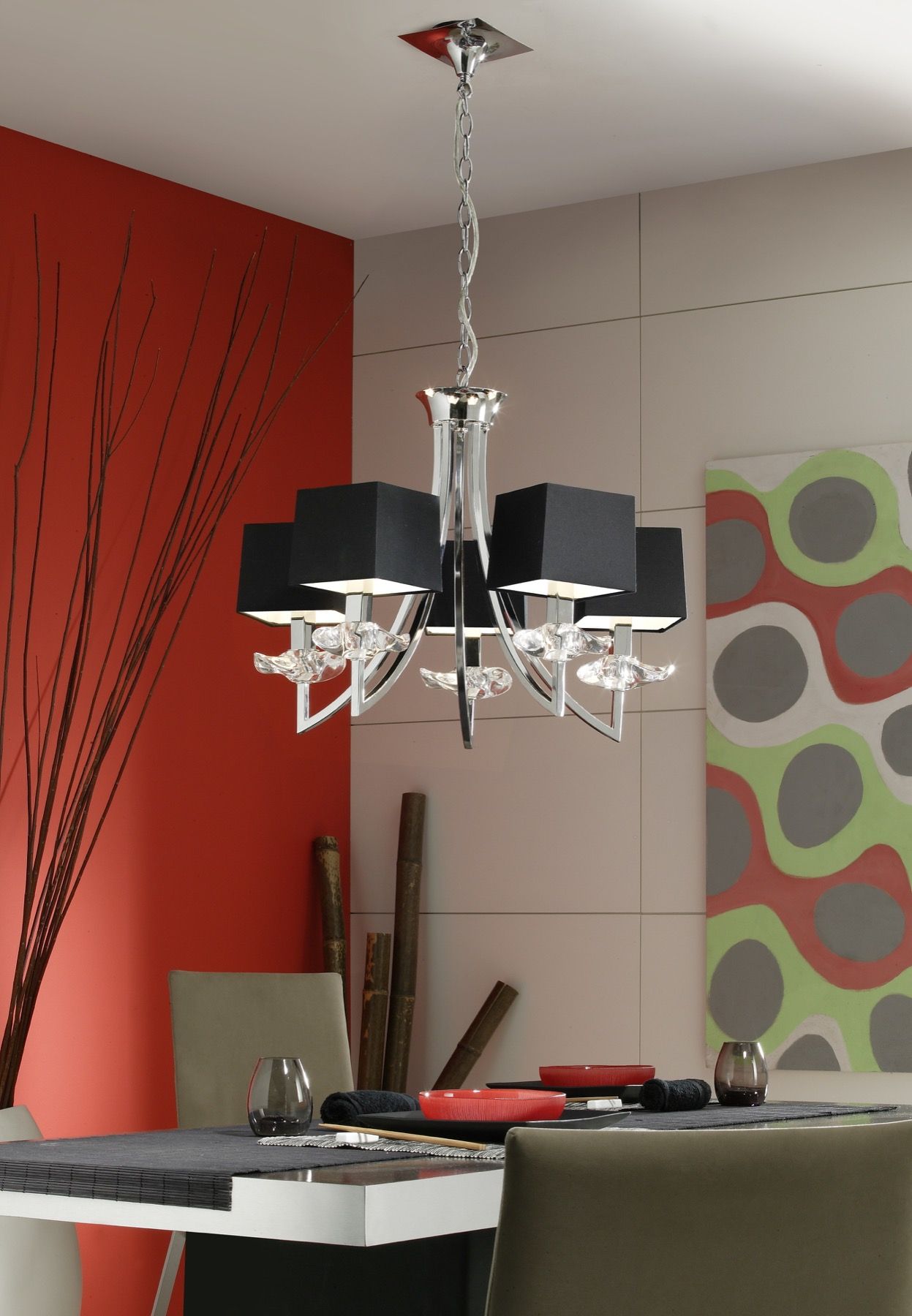 Подвесная люстра Mantra Akira 0782_MN