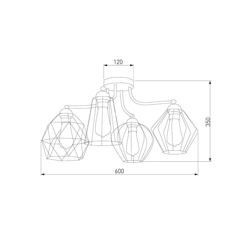 Потолочная люстра TK Lighting Galaxy 00000080047_EU
