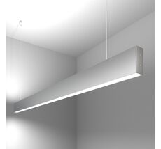 Подвесной светильник Elektrostandard Линейный светодиодный двусторонний 128см 50Вт 6500К матовое серебро Grand a041494_ES