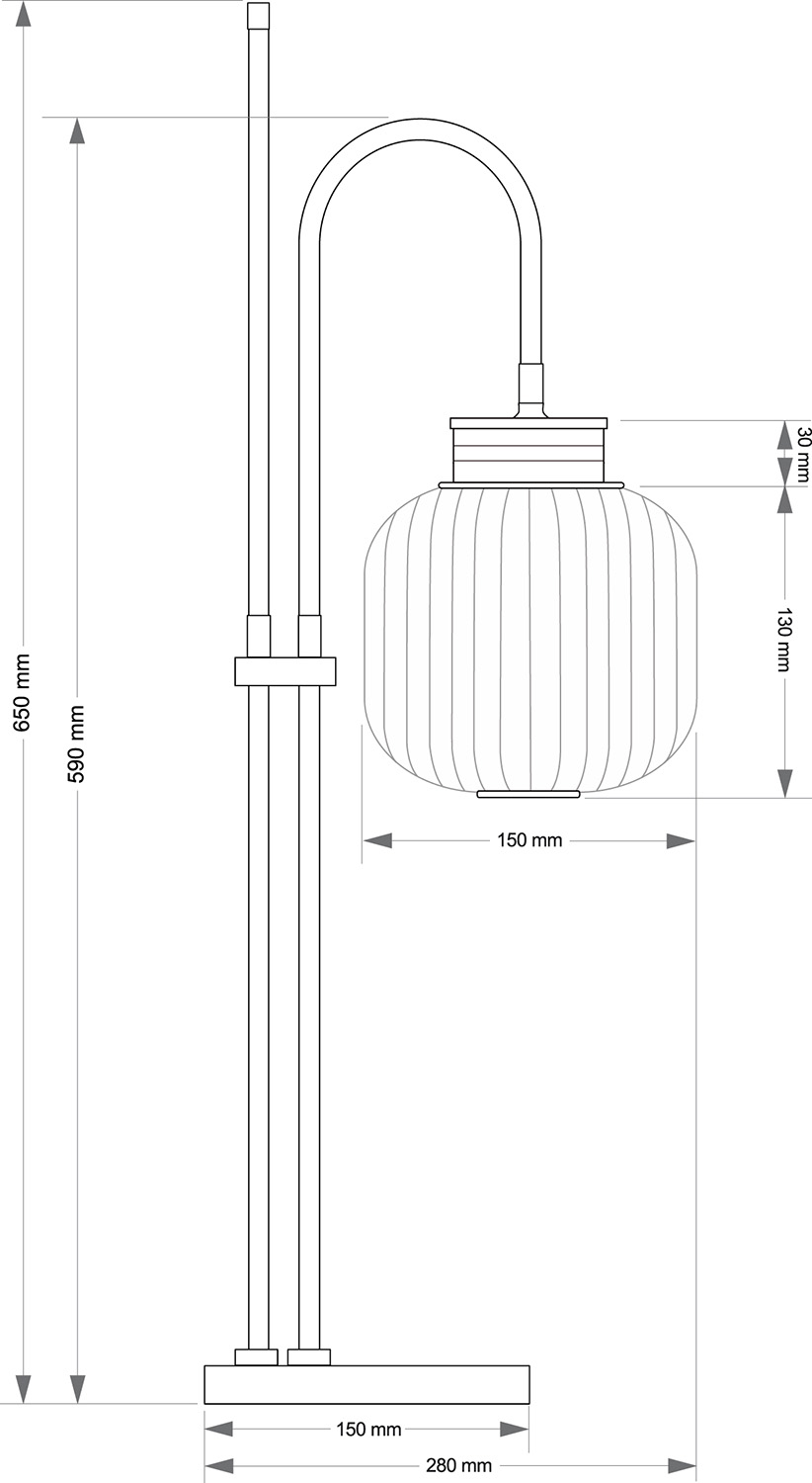 Настольная лампа KUTEK ALBA ALB-LG-1(ZM)