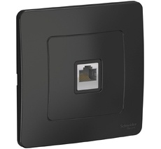 Розетка встраиваемая Ethernet RJ-45 (антрацит) Systeme Electric BLNIS045006