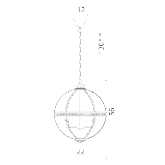 Подвесная люстра Divinare SFERA 2027/19 SP-4_DI