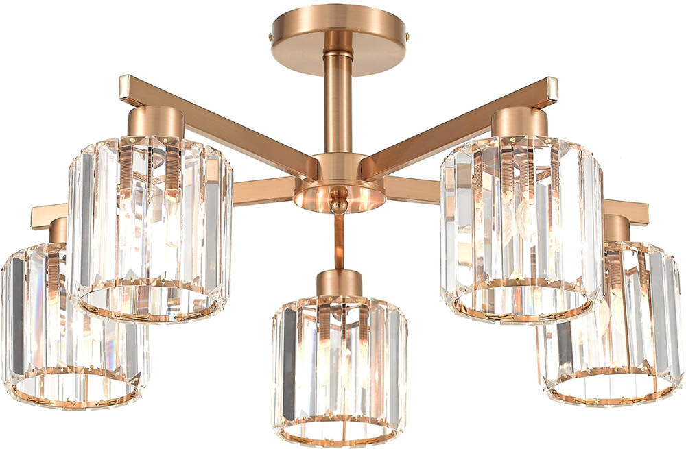 Потолочная люстра на штанге 692/5P Сopper E27 60W Escada 692/5P Сopper_ESC