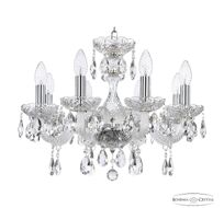 Хрустальная люстра Bohemia Ivele Crystal 117/8/165 Ni_BI
