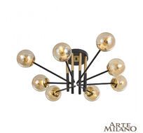 Потолочная люстра Arte Milano Neapolis 273708/8 BK/GD